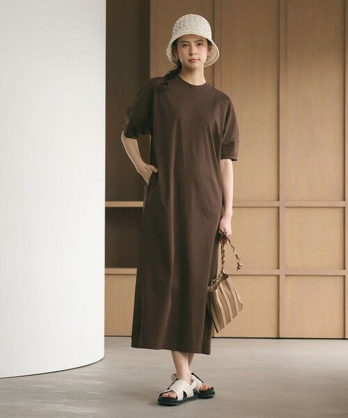 BEAUTY&YOUTH UNITED ARROWS / ビューティー&ユース ユナイテッドアローズ ロング・マキシ丈ワンピース | 【WEB限定 Wardrobe DAILY MINIMAL】パフスリーブ カットワンピース UVカット 接触冷感 | 詳細17