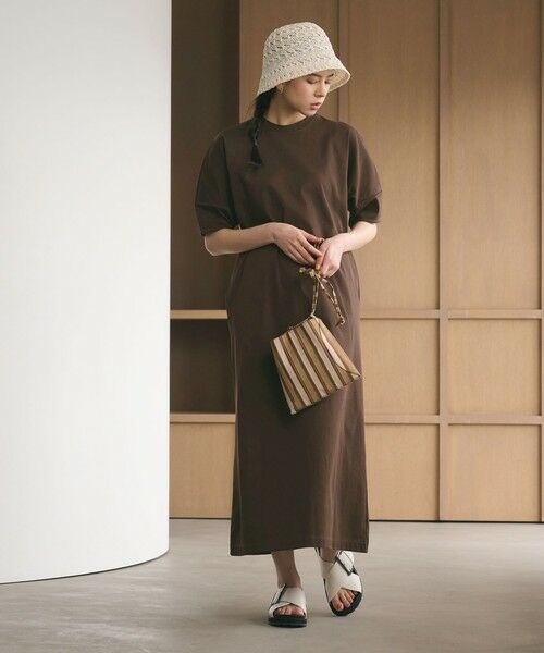 BEAUTY&YOUTH UNITED ARROWS / ビューティー&ユース ユナイテッドアローズ ロング・マキシ丈ワンピース | 【WEB限定 Wardrobe DAILY MINIMAL】パフスリーブ カットワンピース UVカット 接触冷感 | 詳細18