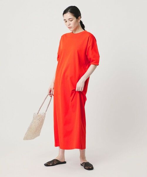 BEAUTY&YOUTH UNITED ARROWS / ビューティー&ユース ユナイテッドアローズ ロング・マキシ丈ワンピース | 【WEB限定 Wardrobe DAILY MINIMAL】パフスリーブ カットワンピース UVカット 接触冷感 | 詳細21