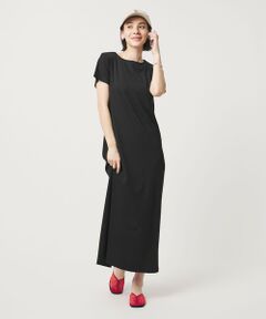 BEAUTY&YOUTH UNITED ARROWS / ビューティー&ユース ユナイテッドアローズ ロング・マキシ丈ワンピース | 【WEB限定】リブショートスリーブ カットソーワンピース