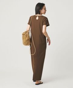 BEAUTY&YOUTH UNITED ARROWS / ビューティー&ユース ユナイテッドアローズ ロング・マキシ丈ワンピース | 【WEB限定】リブショートスリーブ カットソーワンピース