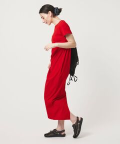 BEAUTY&YOUTH UNITED ARROWS / ビューティー&ユース ユナイテッドアローズ ロング・マキシ丈ワンピース | 【WEB限定】リブショートスリーブ カットソーワンピース
