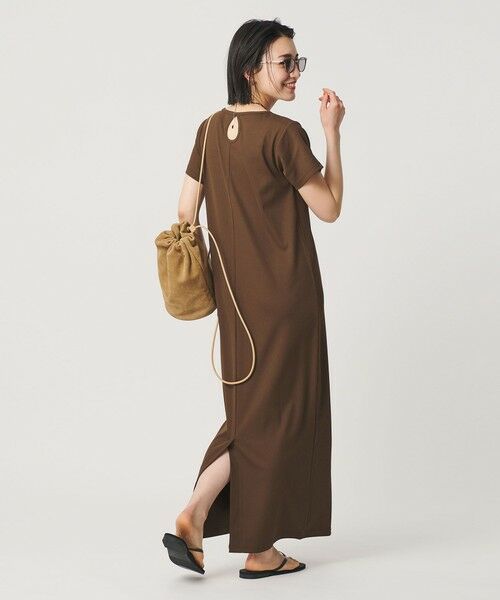 BEAUTY&YOUTH UNITED ARROWS / ビューティー&ユース ユナイテッドアローズ ロング・マキシ丈ワンピース | 【WEB限定】リブショートスリーブ カットソーワンピース | 詳細20