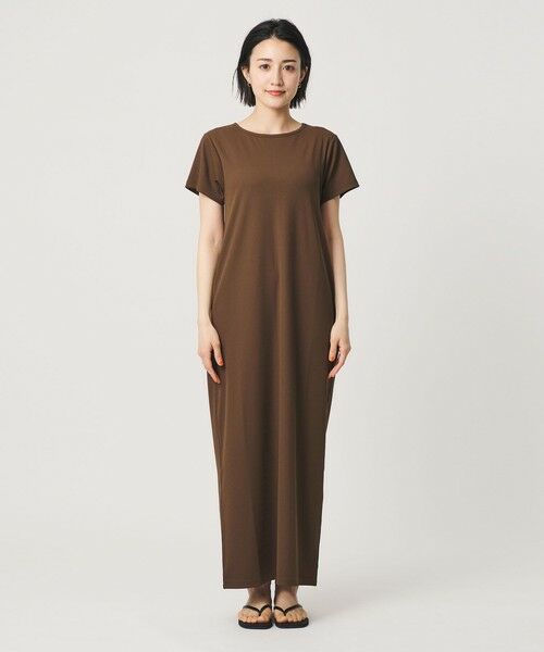 BEAUTY&YOUTH UNITED ARROWS / ビューティー&ユース ユナイテッドアローズ ロング・マキシ丈ワンピース | 【WEB限定】リブショートスリーブ カットソーワンピース | 詳細21