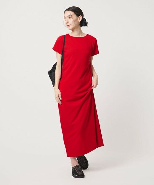 BEAUTY&YOUTH UNITED ARROWS / ビューティー&ユース ユナイテッドアローズ ロング・マキシ丈ワンピース | 【WEB限定】リブショートスリーブ カットソーワンピース | 詳細25