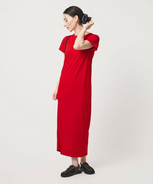 BEAUTY&YOUTH UNITED ARROWS / ビューティー&ユース ユナイテッドアローズ ロング・マキシ丈ワンピース | 【WEB限定】リブショートスリーブ カットソーワンピース | 詳細26