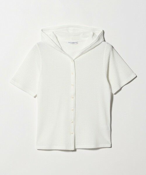 BEAUTY&YOUTH UNITED ARROWS / ビューティー&ユース ユナイテッドアローズ カーディガン・ボレロ | ボーダー＆ソリッド フード カーディガン（WHITE）