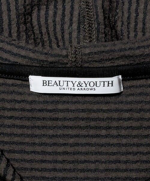 BEAUTY&YOUTH UNITED ARROWS / ビューティー&ユース ユナイテッドアローズ カーディガン・ボレロ | ボーダー＆ソリッド フード カーディガン | 詳細8