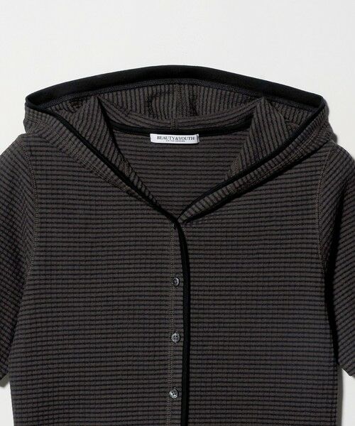 BEAUTY&YOUTH UNITED ARROWS / ビューティー&ユース ユナイテッドアローズ カーディガン・ボレロ | ボーダー＆ソリッド フード カーディガン | 詳細4