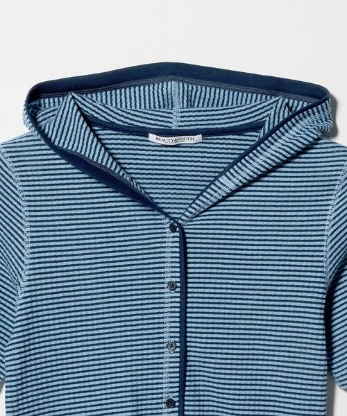 BEAUTY&YOUTH UNITED ARROWS / ビューティー&ユース ユナイテッドアローズ カーディガン・ボレロ | ボーダー＆ソリッド フード カーディガン | 詳細10