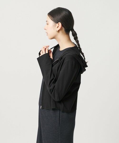 BEAUTY&YOUTH UNITED ARROWS / ビューティー&ユース ユナイテッドアローズ パーカー | 【WEB限定 Wardrobe DAILY MINIMAL】フードジップパーカー UVカット 接触冷感 ウォッシャブル（BLACK）