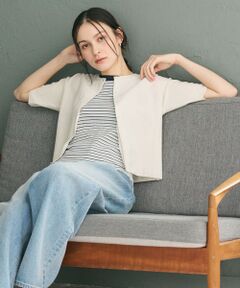 BEAUTY&YOUTH UNITED ARROWS / ビューティー&ユース ユナイテッドアローズ カーディガン・ボレロ | 【WEB限定】ラメ ショートスリーブカーディガン