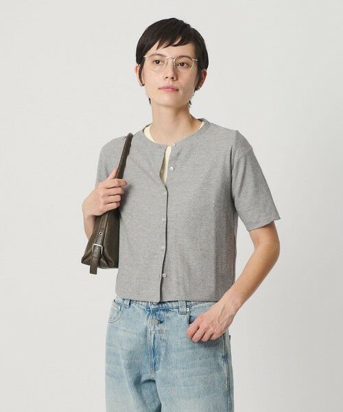 BEAUTY&YOUTH UNITED ARROWS / ビューティー&ユース ユナイテッドアローズ カーディガン・ボレロ | 【WEB限定】ラメ ショートスリーブカーディガン | 詳細2