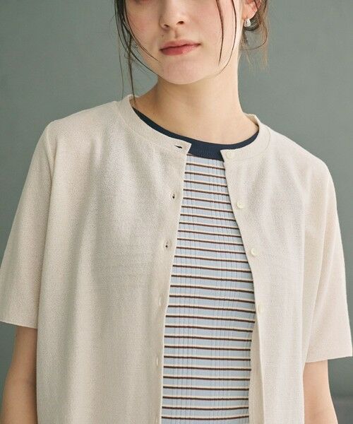 BEAUTY&YOUTH UNITED ARROWS / ビューティー&ユース ユナイテッドアローズ カーディガン・ボレロ | 【WEB限定】ラメ ショートスリーブカーディガン | 詳細14