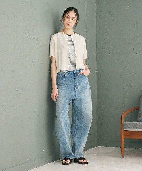 BEAUTY&YOUTH UNITED ARROWS / ビューティー&ユース ユナイテッドアローズ カーディガン・ボレロ | 【WEB限定】ラメ ショートスリーブカーディガン | 詳細15