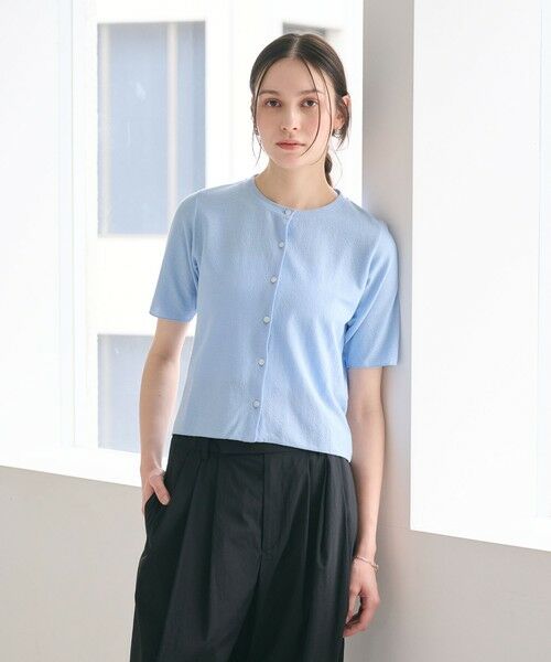 BEAUTY&YOUTH UNITED ARROWS / ビューティー&ユース ユナイテッドアローズ カーディガン・ボレロ | 【WEB限定】ラメ ショートスリーブカーディガン | 詳細18