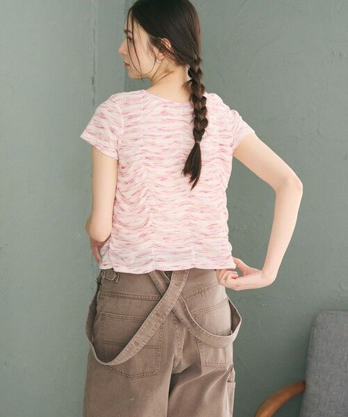 BEAUTY&YOUTH UNITED ARROWS / ビューティー&ユース ユナイテッドアローズ カットソー | 【WEB限定】カスリボーダー シャーリングトップス 2WAY | 詳細3