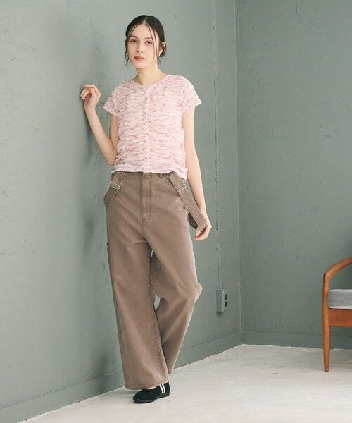 BEAUTY&YOUTH UNITED ARROWS / ビューティー&ユース ユナイテッドアローズ カットソー | 【WEB限定】カスリボーダー シャーリングトップス 2WAY | 詳細4