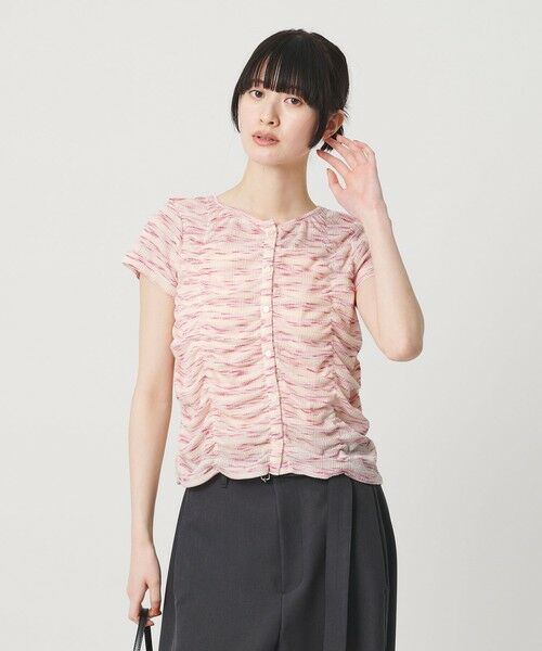 BEAUTY&YOUTH UNITED ARROWS / ビューティー&ユース ユナイテッドアローズ カットソー | 【WEB限定】カスリボーダー シャーリングトップス 2WAY | 詳細5