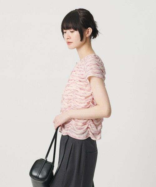 BEAUTY&YOUTH UNITED ARROWS / ビューティー&ユース ユナイテッドアローズ カットソー | 【WEB限定】カスリボーダー シャーリングトップス 2WAY | 詳細6