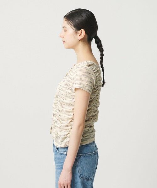 BEAUTY&YOUTH UNITED ARROWS / ビューティー&ユース ユナイテッドアローズ カットソー | 【WEB限定】カスリボーダー シャーリングトップス 2WAY | 詳細21