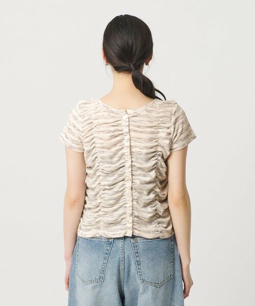 BEAUTY&YOUTH UNITED ARROWS / ビューティー&ユース ユナイテッドアローズ カットソー | 【WEB限定】カスリボーダー シャーリングトップス 2WAY | 詳細25