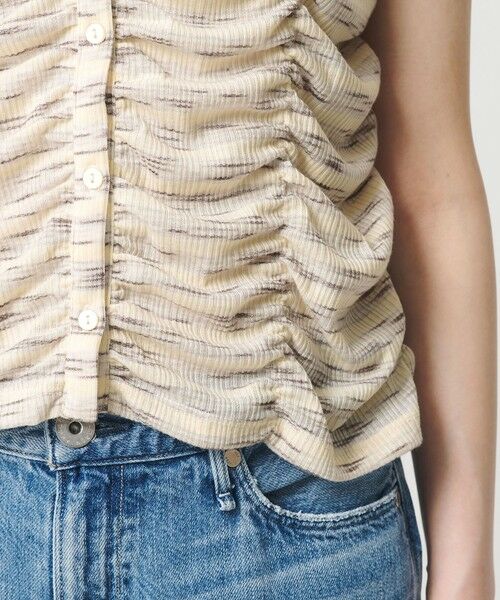 BEAUTY&YOUTH UNITED ARROWS / ビューティー&ユース ユナイテッドアローズ カットソー | 【WEB限定】カスリボーダー シャーリングトップス 2WAY | 詳細28