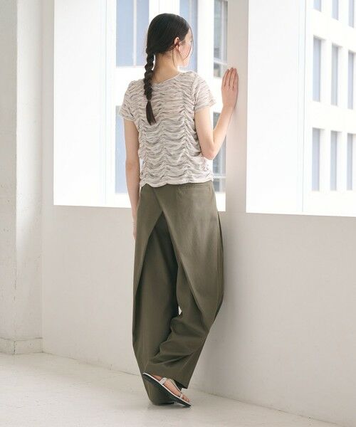 BEAUTY&YOUTH UNITED ARROWS / ビューティー&ユース ユナイテッドアローズ カットソー | 【WEB限定】カスリボーダー シャーリングトップス 2WAY | 詳細17