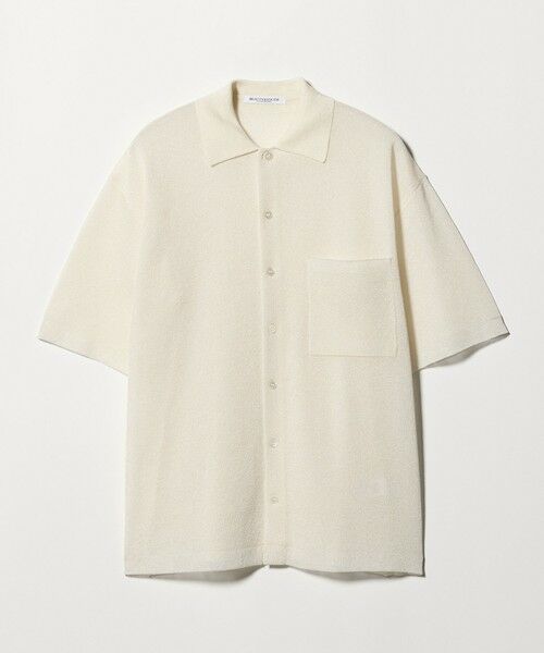 BEAUTY&YOUTH UNITED ARROWS / ビューティー&ユース ユナイテッドアローズ カーディガン・ボレロ | ミラノリブ ショートスリーブ シャツカーディガン ウォッシャブル（OFF WHITE）