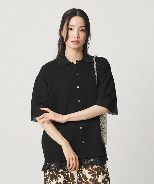 BEAUTY&YOUTH UNITED ARROWS / ビューティー&ユース ユナイテッドアローズ カーディガン・ボレロ | ミラノリブ ショートスリーブ シャツカーディガン ウォッシャブル | 詳細9