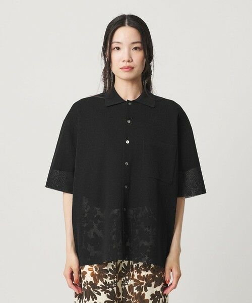 BEAUTY&YOUTH UNITED ARROWS / ビューティー&ユース ユナイテッドアローズ カーディガン・ボレロ | ミラノリブ ショートスリーブ シャツカーディガン ウォッシャブル | 詳細11