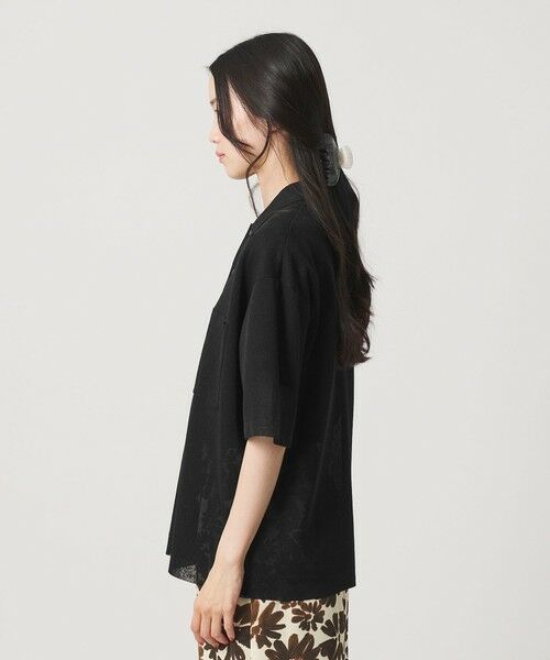 BEAUTY&YOUTH UNITED ARROWS / ビューティー&ユース ユナイテッドアローズ カーディガン・ボレロ | ミラノリブ ショートスリーブ シャツカーディガン ウォッシャブル | 詳細12