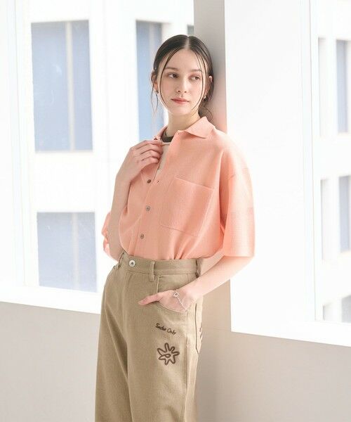 BEAUTY&YOUTH UNITED ARROWS / ビューティー&ユース ユナイテッドアローズ カーディガン・ボレロ | ミラノリブ ショートスリーブ シャツカーディガン ウォッシャブル | 詳細5