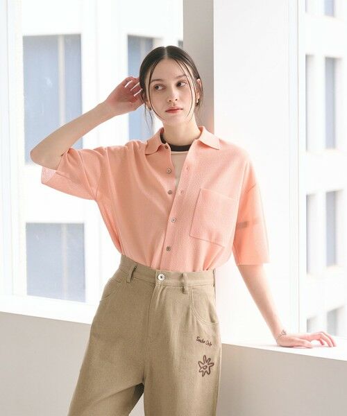 BEAUTY&YOUTH UNITED ARROWS / ビューティー&ユース ユナイテッドアローズ カーディガン・ボレロ | ミラノリブ ショートスリーブ シャツカーディガン ウォッシャブル | 詳細6