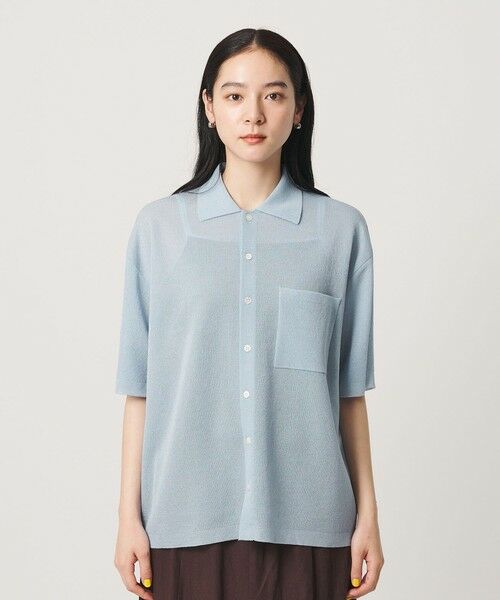 BEAUTY&YOUTH UNITED ARROWS / ビューティー&ユース ユナイテッドアローズ カーディガン・ボレロ | ミラノリブ ショートスリーブ シャツカーディガン ウォッシャブル | 詳細28
