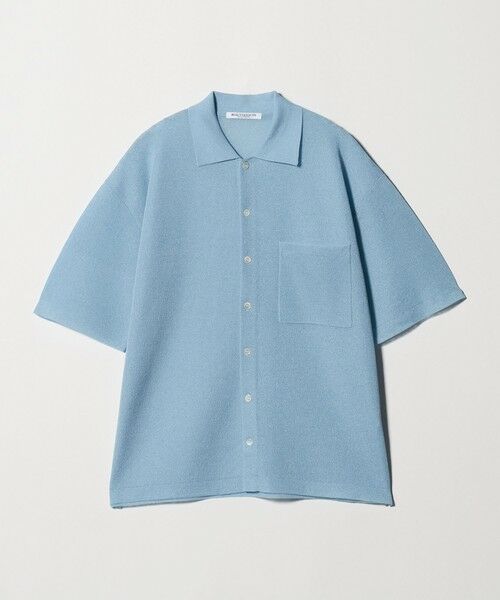 BEAUTY&YOUTH UNITED ARROWS / ビューティー&ユース ユナイテッドアローズ カーディガン・ボレロ | ミラノリブ ショートスリーブ シャツカーディガン ウォッシャブル（COBALT）