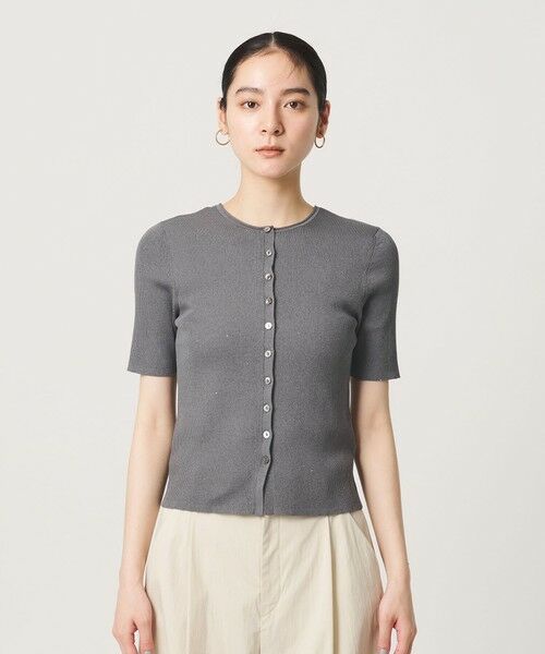 BEAUTY&YOUTH UNITED ARROWS / ビューティー&ユース ユナイテッドアローズ カーディガン・ボレロ | スパンコール ハーフスリーブ ２WAYカーディガン ウォッシャブル | 詳細11
