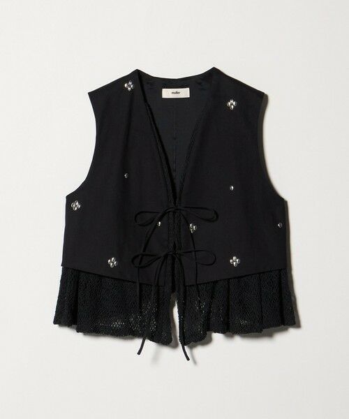 BEAUTY&YOUTH UNITED ARROWS / ビューティー&ユース ユナイテッドアローズ ベスト | ＜muller of yoshiokubo＞メタルビーズ ベスト（BLACK）