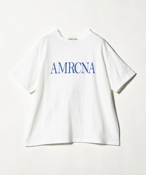 BEAUTY&YOUTH UNITED ARROWS / ビューティー&ユース ユナイテッドアローズ Tシャツ | ＜Americana＞ロゴ ショートスリーブ Tシャツ（WHITE）
