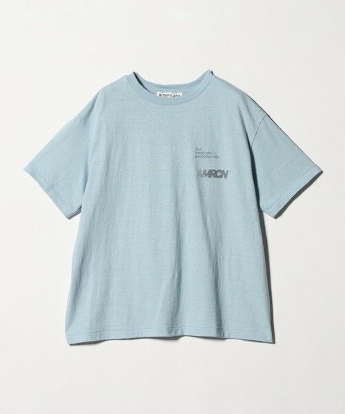 BEAUTY&YOUTH UNITED ARROWS / ビューティー&ユース ユナイテッドアローズ Tシャツ | ＜Americana＞ロゴ ショートスリーブ Tシャツ（LT.BLUE）