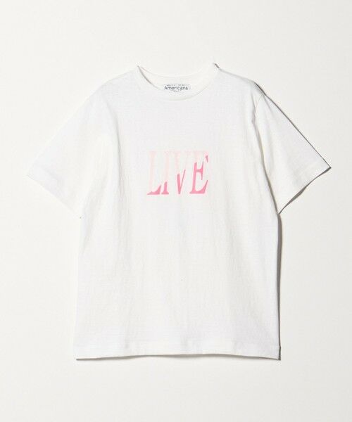 BEAUTY&YOUTH UNITED ARROWS / ビューティー&ユース ユナイテッドアローズ Tシャツ | ＜Americana＞LIVE プリント Tシャツ（WHITE）