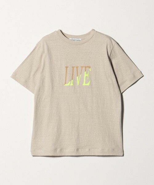 BEAUTY&YOUTH UNITED ARROWS / ビューティー&ユース ユナイテッドアローズ Tシャツ | ＜Americana＞LIVE プリント Tシャツ（BEIGE）