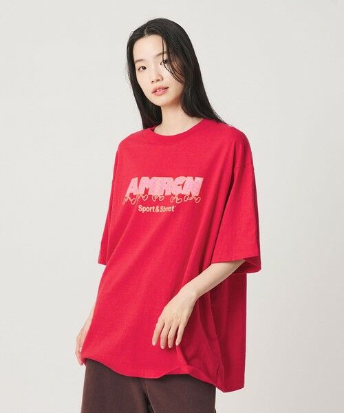 BEAUTY&YOUTH UNITED ARROWS / ビューティー&ユース ユナイテッドアローズ Tシャツ | 【別注】＜Americana＞プリント ビッグTシャツ | 詳細16