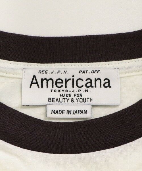 BEAUTY&YOUTH UNITED ARROWS / ビューティー&ユース ユナイテッドアローズ Tシャツ | 【WEB限定/別注】＜Americana＞リンガーTシャツ | 詳細12