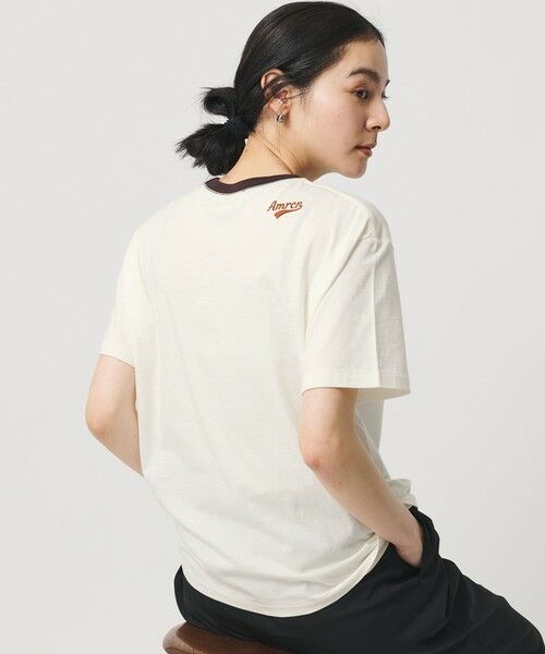 BEAUTY&YOUTH UNITED ARROWS / ビューティー&ユース ユナイテッドアローズ Tシャツ | 【WEB限定/別注】＜Americana＞リンガーTシャツ | 詳細6