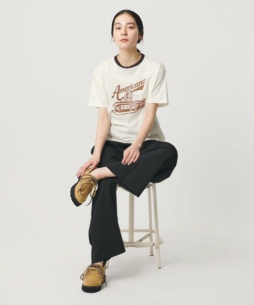BEAUTY&YOUTH UNITED ARROWS / ビューティー&ユース ユナイテッドアローズ Tシャツ | 【WEB限定/別注】＜Americana＞リンガーTシャツ | 詳細8
