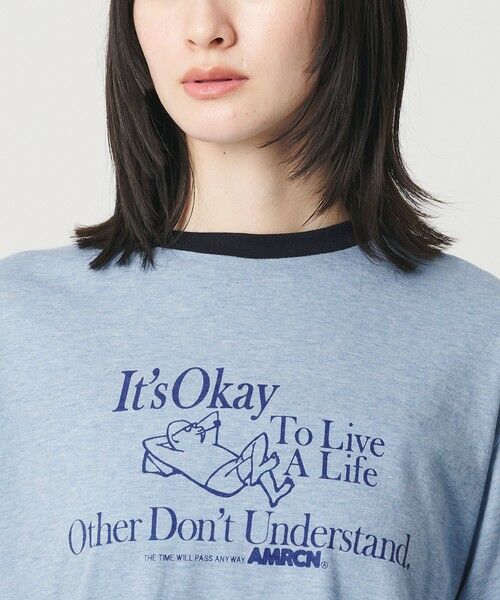 BEAUTY&YOUTH UNITED ARROWS / ビューティー&ユース ユナイテッドアローズ Tシャツ | 【WEB限定/別注】＜Americana＞リンガーTシャツ | 詳細25