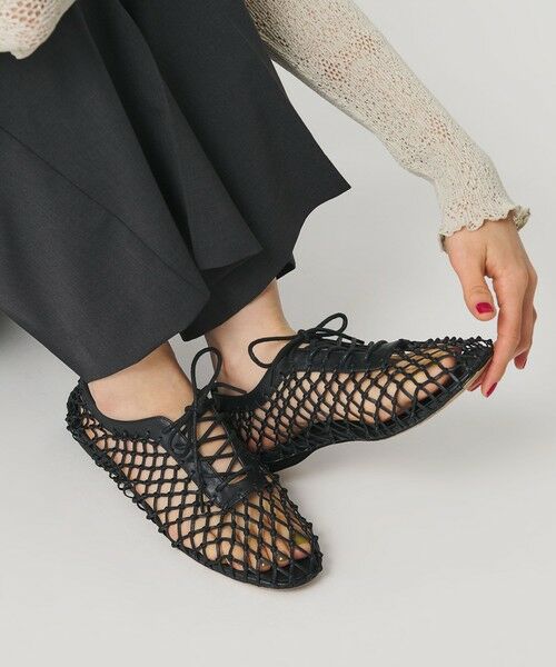 BEAUTY&YOUTH UNITED ARROWS / ビューティー&ユース ユナイテッドアローズ フラットシューズ | 【別注】＜MOHI...＞WEAVE LACEUP シューズ | 詳細1