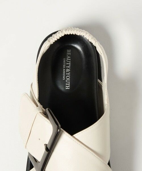 BEAUTY&YOUTH UNITED ARROWS / ビューティー&ユース ユナイテッドアローズ サンダル | ビッグバックル クロスストラップ サンダル | 詳細9