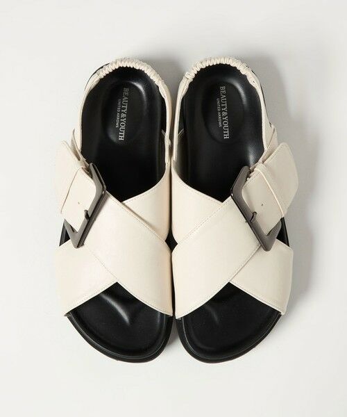 BEAUTY&YOUTH UNITED ARROWS / ビューティー&ユース ユナイテッドアローズ サンダル | ビッグバックル クロスストラップ サンダル | 詳細5